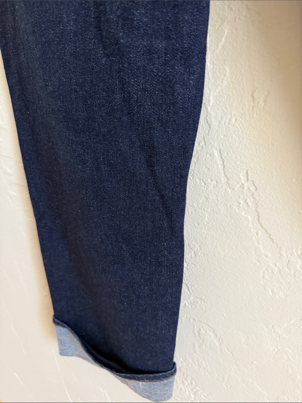 Universal Standard High-waist Dark Indigo Straight Jeans with Cuff - Picture 9 of 16